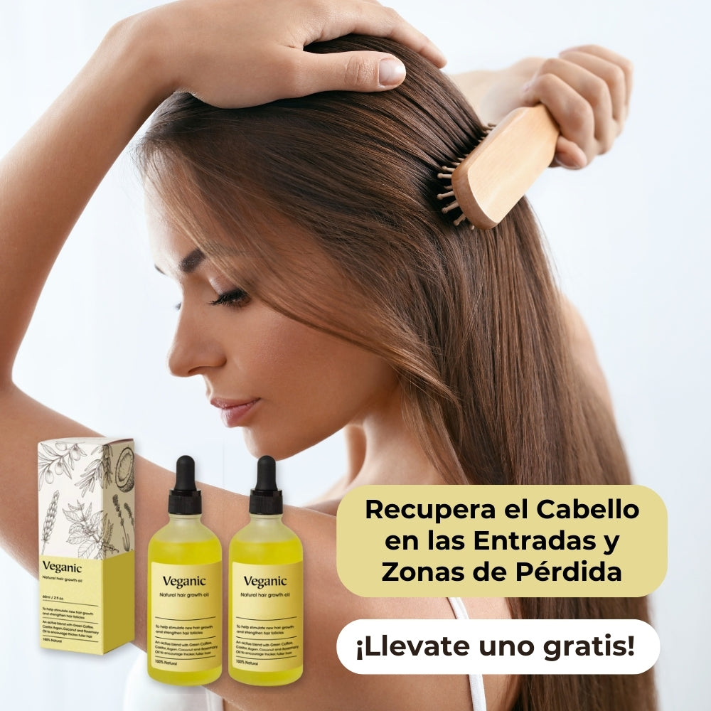 Veganic - Aceite para el Crecimiento del Cabello 100% Natural