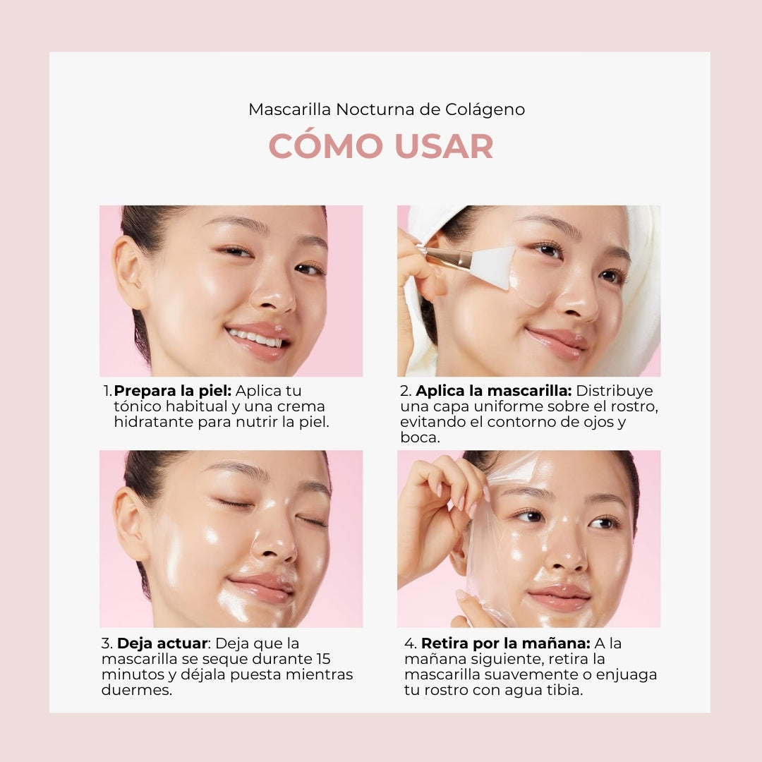 Máscara Nocturna de Colágeno Coreana 🇰🇷